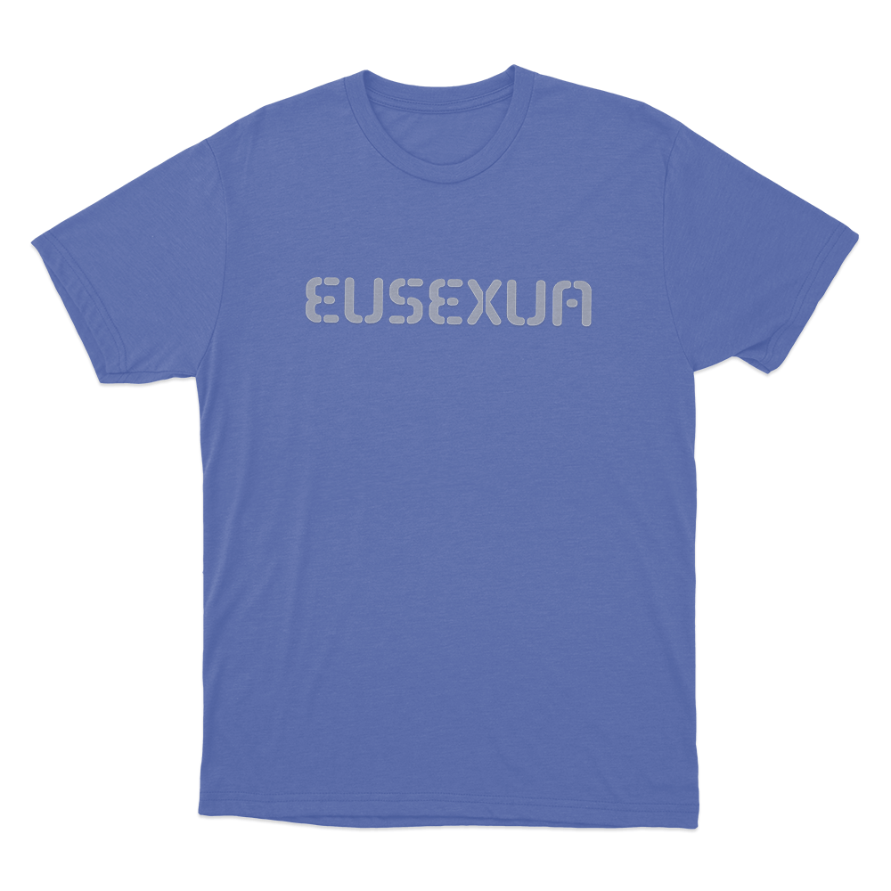 Eusexua Unisex T Shirt Blue Eusexua Unisex T Shirt Blue