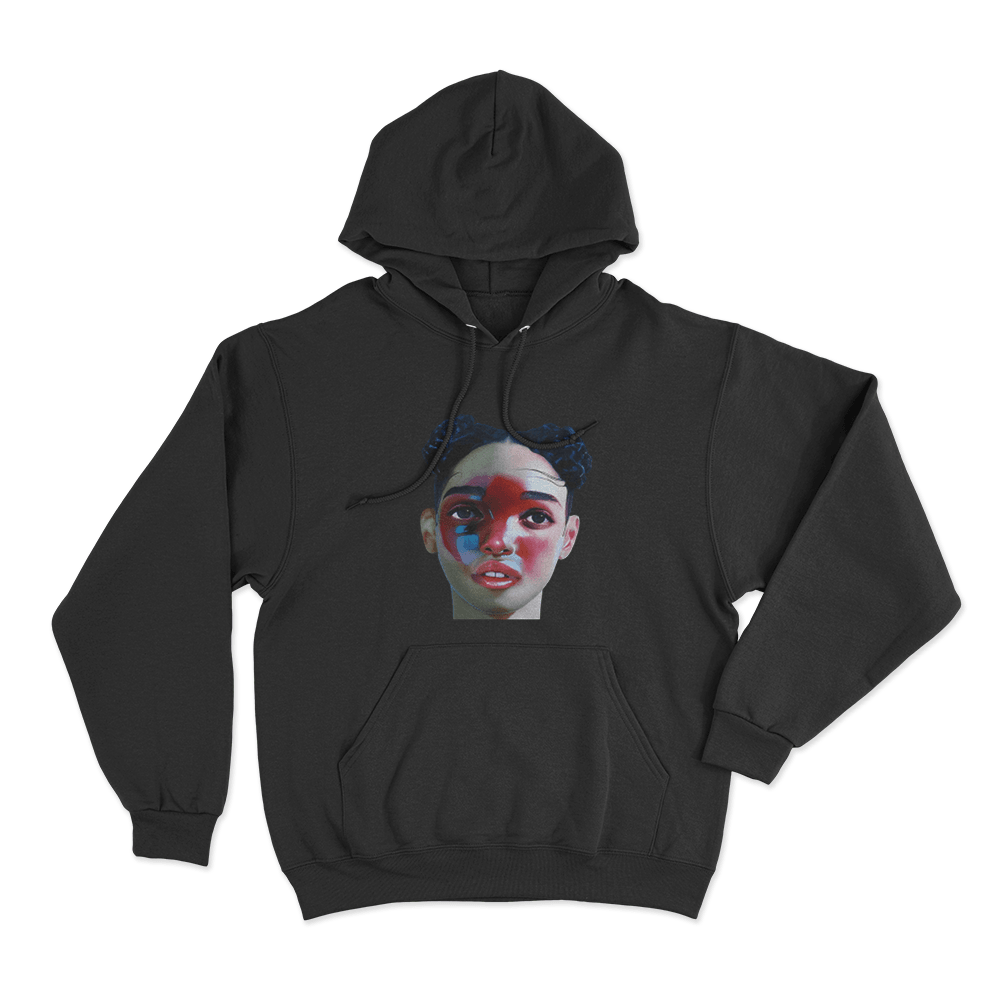 FKA Twigs Painted Face Unisex Hoodie Black FKA Twigs Painted Face Unisex Hoodie Black