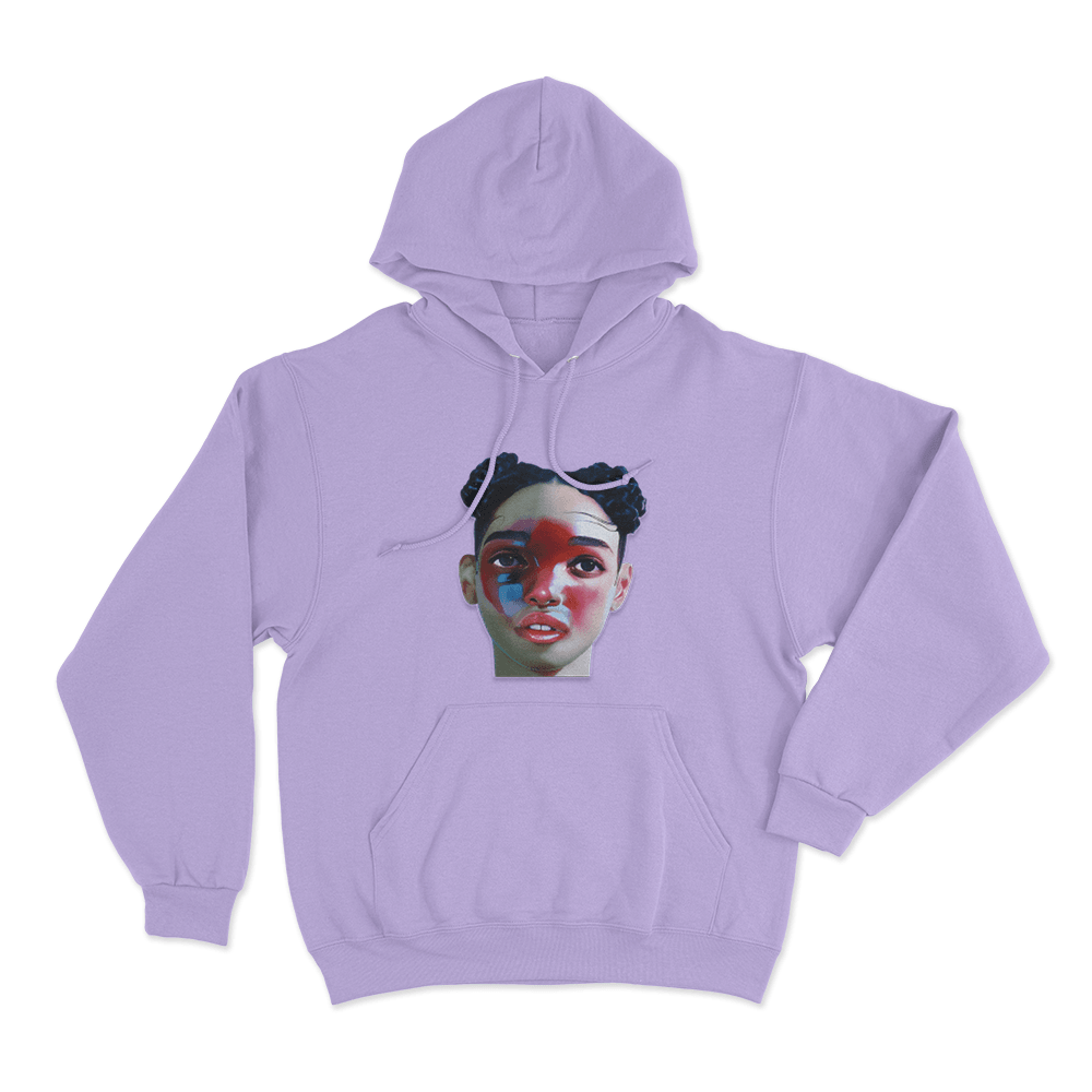 FKA Twigs Painted Face Unisex Hoodie Purple FKA Twigs Painted Face Unisex Hoodie Purple