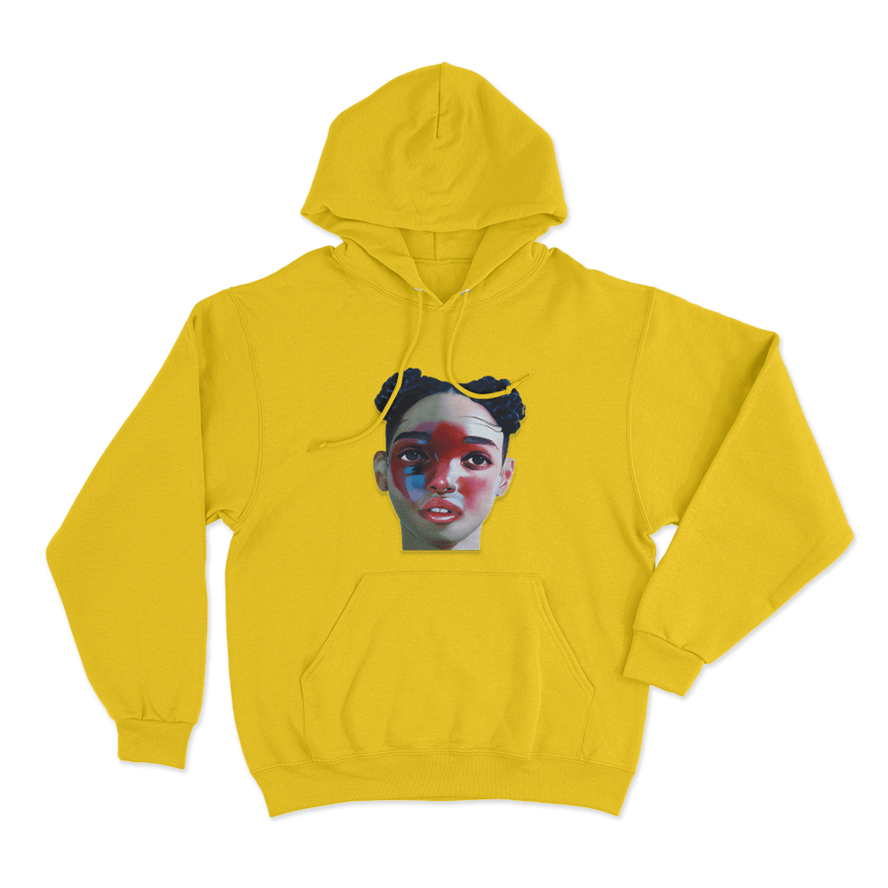 FKA Twigs Painted Face Unisex Hoodie Yellow FKA Twigs Painted Face Unisex Hoodie Yellow